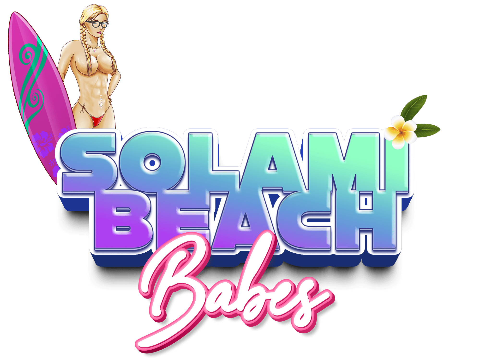 This is Title Logo of Solami Beach Babes